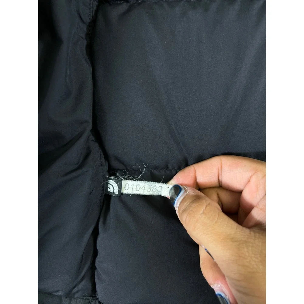 VINTAGE The North Face Nuptse 700 Puffer Jacket Mens Small Black Down Gorpcore